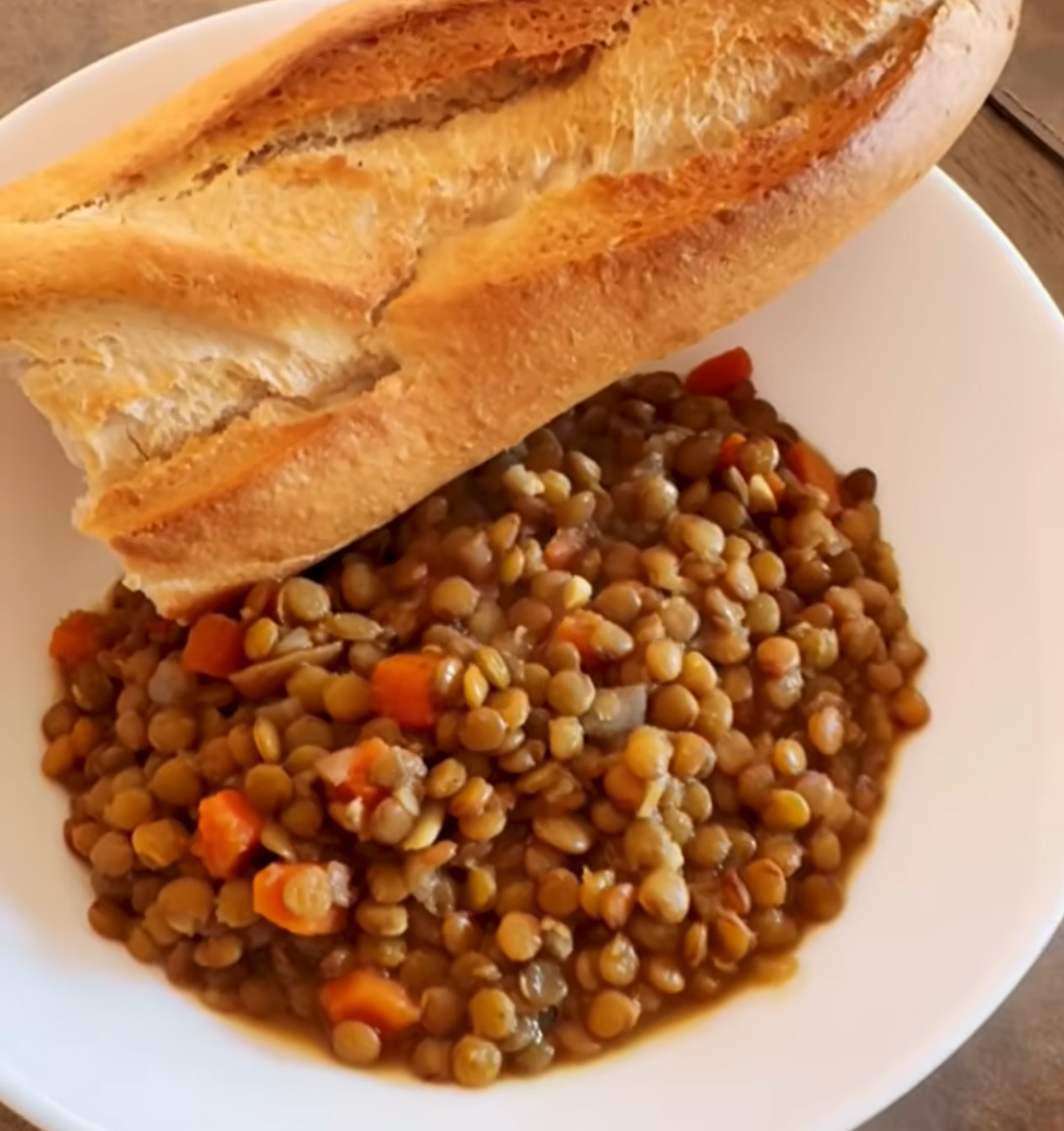 4 ingredients Brown Lentils Stew